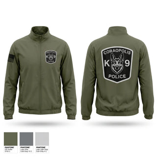 Windbreaker, Coraopolis Police K9 Unit, Police, Teamtime, Team time, sublimation, custom sports apparel, team uniforms, spirit wear, spiritwear, sports uniforms, custom shirts, team store, custom team store, fundraiser sports, apparel fundraiser
