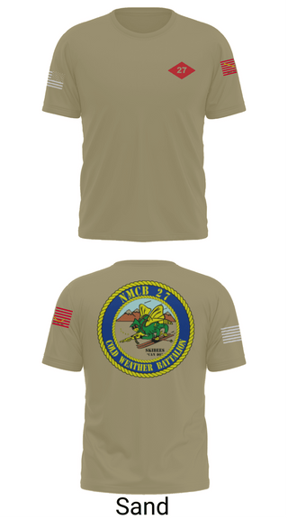 Old School Cotton Feel Shirt, NMCB  27, Navy, Teamtime, Team time, sublimation, custom sports apparel, team uniforms, spirit wear, spiritwear, sports uniforms, custom shirts, team store, custom team store, fundraiser sports, apparel fundraiser