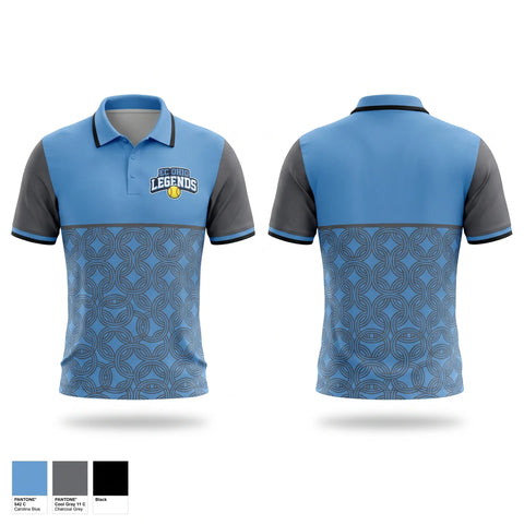 Short Sleeve Performance Polo, EC Ohio Legends, Softball, Teamtime, Team time, sublimation, custom sports apparel, team uniforms, spirit wear, spiritwear, sports uniforms, custom shirts, team store, custom team store, fundraiser sports, apparel fundraiser