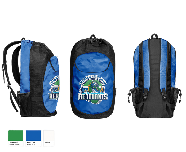 Gear Bag, Emerald High Swim Aeroaunts, Swimming, Teamtime, Team time, sublimation, custom sports apparel, team uniforms, spirit wear, spiritwear, sports uniforms, custom shirts, team store, custom team store, fundraiser sports, apparel fundraiser