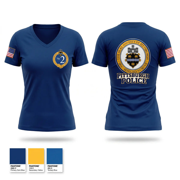 Womens Short Sleeve Vneck Shirt, PBP, Police, Teamtime, Team time, sublimation, custom sports apparel, team uniforms, spirit wear, spiritwear, sports uniforms, custom shirts, team store, custom team store, fundraiser sports, apparel fundraiser
