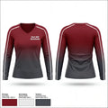 Fort Hill Sentinels 22883090 Women's Long Sleeve V-neck Shirt - 1