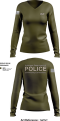 ISP 24668312 Women's Long Sleeve V-neck Shirt - 5