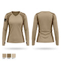 Utah ROTC Women's Long Sleeve V-neck Shirt - 1