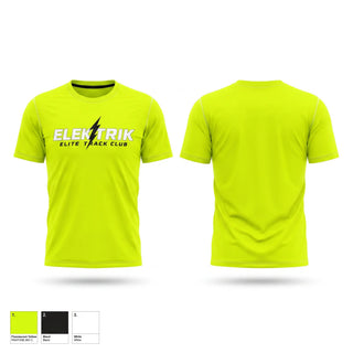 Short Sleeve Performance Shirt, ELEKTRIK ELITE TRACK CLUB, Track & Field, Teamtime, Team time, sublimation, custom sports apparel, team uniforms, spirit wear, spiritwear, sports uniforms, custom shirts, team store, custom team store, fundraiser sports, apparel fundraiser