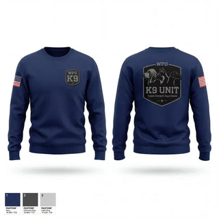 Crew Neck Sweatshirt, WPD K9, Police, Teamtime, Team time, sublimation, custom sports apparel, team uniforms, spirit wear, spiritwear, sports uniforms, custom shirts, team store, custom team store, fundraiser sports, apparel fundraiser