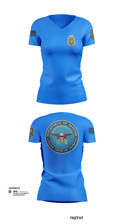 Delta 9550130 Women's Short Sleeve V-neck Shirt - 103