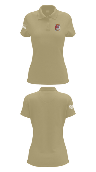 Womens Short Sleeve Performance Polo, Caisson BTRY 3CR, , Teamtime, Team time, sublimation, custom sports apparel, team uniforms, spirit wear, spiritwear, sports uniforms, custom shirts, team store, custom team store, fundraiser sports, apparel fundraiser
