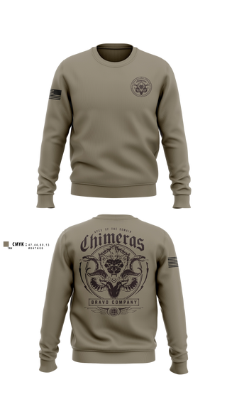 Crew Neck Sweatshirt, Bravo Company, 401st Cyber Battalion, Army, Teamtime, Team time, sublimation, custom sports apparel, team uniforms, spirit wear, spiritwear, sports uniforms, custom shirts, team store, custom team store, fundraiser sports, apparel fundraiser
