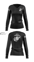 Echo company 2110 57585685 Women's Long Sleeve V-neck Shirt - 20