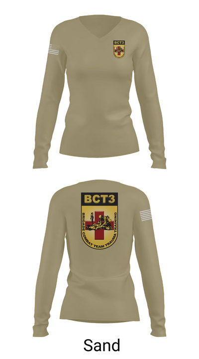 BCT3 20185528 Women's Long Sleeve V-neck Shirt - 97