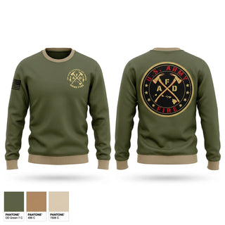 Crew Neck Sweatshirt, ARMY FIRE, Fire Department, Teamtime, Team time, sublimation, custom sports apparel, team uniforms, spirit wear, spiritwear, sports uniforms, custom shirts, team store, custom team store, fundraiser sports, apparel fundraiser