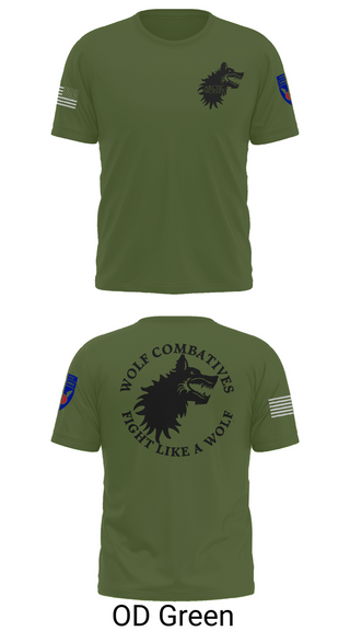 Old School Cotton Feel Shirt, Wolf Combatives, Army, Teamtime, Team time, sublimation, custom sports apparel, team uniforms, spirit wear, spiritwear, sports uniforms, custom shirts, team store, custom team store, fundraiser sports, apparel fundraiser