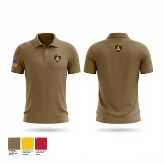 Short Sleeve Performance Polo, Co D 2-121 IN, Army, Teamtime, Team time, sublimation, custom sports apparel, team uniforms, spirit wear, spiritwear, sports uniforms, custom shirts, team store, custom team store, fundraiser sports, apparel fundraiser