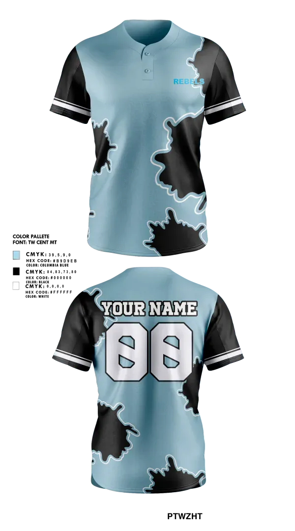 Full Button Softball Jersey, Rebels, Softball, Teamtime, Team time, sublimation, custom sports apparel, team uniforms, spirit wear, spiritwear, sports uniforms, custom shirts, team store, custom team store, fundraiser sports, apparel fundraiser