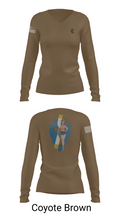 B Co 1/114th Maintenance 9686057 Women's Long Sleeve V-neck Shirt - 17