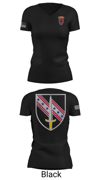 Womens Short Sleeve Vneck Shirt, 6/54th Security Force Assistance Brigade, , Teamtime, Team time, sublimation, custom sports apparel, team uniforms, spirit wear, spiritwear, sports uniforms, custom shirts, team store, custom team store, fundraiser sports, apparel fundraiser