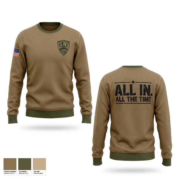 Crew Neck Sweatshirt, Pharr SRT, Police, Teamtime, Team time, sublimation, custom sports apparel, team uniforms, spirit wear, spiritwear, sports uniforms, custom shirts, team store, custom team store, fundraiser sports, apparel fundraiser