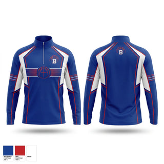 Quarter Zip Jacket, Burgard Bulldogs, Men's Basketball, Teamtime, Team time, sublimation, custom sports apparel, team uniforms, spirit wear, spiritwear, sports uniforms, custom shirts, team store, custom team store, fundraiser sports, apparel fundraiser
