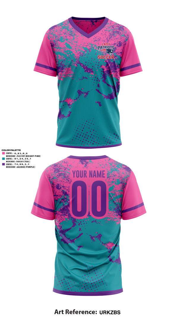 Womens Soccer Jersey, Madison Middle Lady Patriots Soccer, Women's Soccer, Teamtime, Team time, sublimation, custom sports apparel, team uniforms, spirit wear, spiritwear, sports uniforms, custom shirts, team store, custom team store, fundraiser sports, apparel fundraiser
