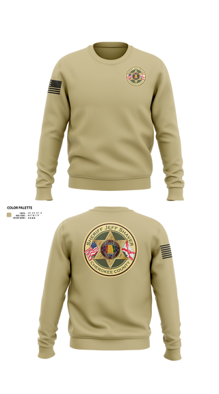 Crew Neck Sweatshirt, Cherokee County Sheriff’s Office, Police, Teamtime, Team time, sublimation, custom sports apparel, team uniforms, spirit wear, spiritwear, sports uniforms, custom shirts, team store, custom team store, fundraiser sports, apparel fundraiser
