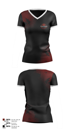 Womens Short Sleeve Vneck Shirt, Turbocharged, , Teamtime, Team time, sublimation, custom sports apparel, team uniforms, spirit wear, spiritwear, sports uniforms, custom shirts, team store, custom team store, fundraiser sports, apparel fundraiser