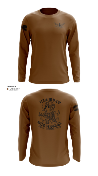 Long Sleeve Performance Shirt, 113th MP CO, Army, Teamtime, Team time, sublimation, custom sports apparel, team uniforms, spirit wear, spiritwear, sports uniforms, custom shirts, team store, custom team store, fundraiser sports, apparel fundraiser