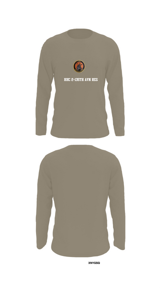 Long Sleeve Performance Shirt, HHC 2-135th AVN REG, , Teamtime, Team time, sublimation, custom sports apparel, team uniforms, spirit wear, spiritwear, sports uniforms, custom shirts, team store, custom team store, fundraiser sports, apparel fundraiser