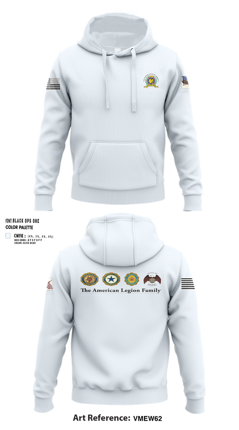 Hoodie, American Legion CSM Gary W Crisp Post 289. Clarksville,TN, , Teamtime, Team time, sublimation, custom sports apparel, team uniforms, spirit wear, spiritwear, sports uniforms, custom shirts, team store, custom team store, fundraiser sports, apparel fundraiser