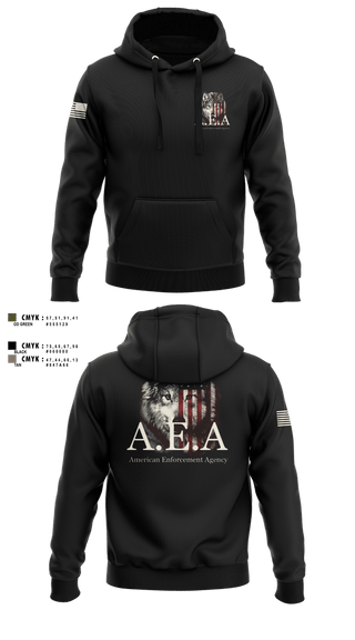 Hoodie, American Enforcement Agency, Police, Teamtime, Team time, sublimation, custom sports apparel, team uniforms, spirit wear, spiritwear, sports uniforms, custom shirts, team store, custom team store, fundraiser sports, apparel fundraiser