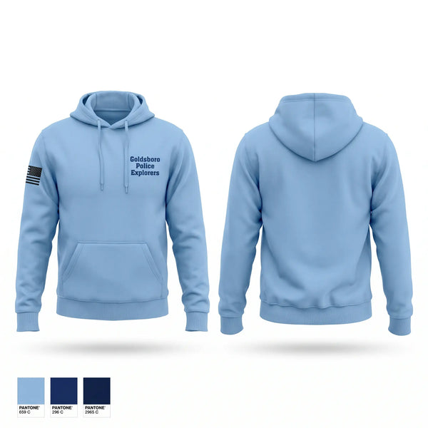 Hoodie, Goldsboro Police Explorers, Police, Teamtime, Team time, sublimation, custom sports apparel, team uniforms, spirit wear, spiritwear, sports uniforms, custom shirts, team store, custom team store, fundraiser sports, apparel fundraiser