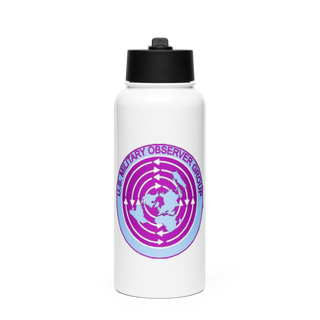 USMOG 65011829 Stainless Steel Water Bottle with a Straw Lid