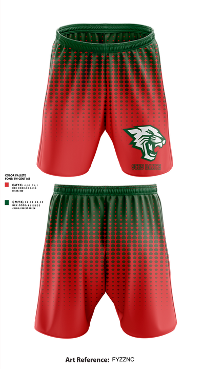 SCHS Dance 56387401 Athletic Shorts With Pockets - 1