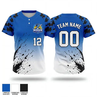 Two Button Softball Jersey, Murdock Middle School, Softball, Teamtime, Team time, sublimation, custom sports apparel, team uniforms, spirit wear, spiritwear, sports uniforms, custom shirts, team store, custom team store, fundraiser sports, apparel fundraiser