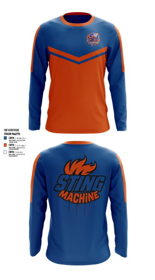 Long Sleeve Performance Shirt, Sting Machine, Spirit Store, Teamtime, Team time, sublimation, custom sports apparel, team uniforms, spirit wear, spiritwear, sports uniforms, custom shirts, team store, custom team store, fundraiser sports, apparel fundraiser