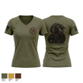 HHC 136th ESB Women's Short Sleeve V-neck Shirt - 1