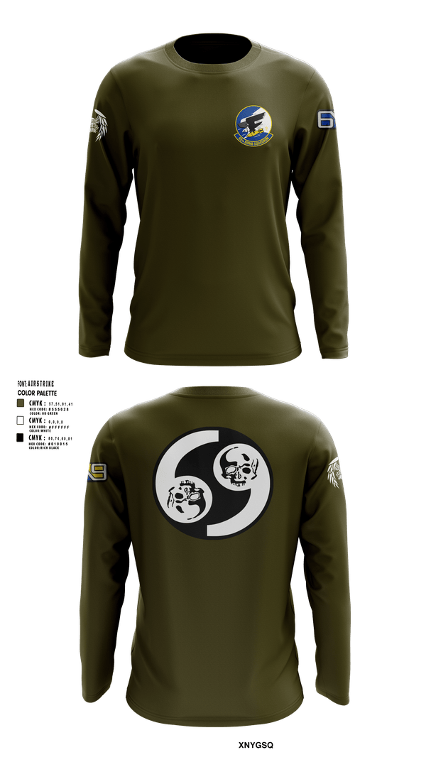 Long Sleeve Performance Shirt, 69 BS, Air Force, Teamtime, Team time, sublimation, custom sports apparel, team uniforms, spirit wear, spiritwear, sports uniforms, custom shirts, team store, custom team store, fundraiser sports, apparel fundraiser