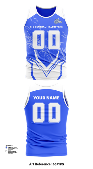 Tank Top, R-S Central Hilltoppers Volleyball, Women's Volleyball, Teamtime, Team time, sublimation, custom sports apparel, team uniforms, spirit wear, spiritwear, sports uniforms, custom shirts, team store, custom team store, fundraiser sports, apparel fundraiser