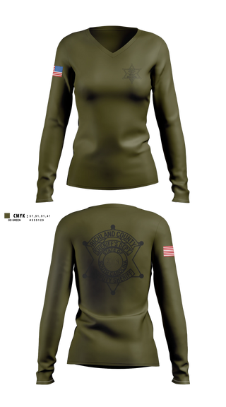 Womens Long Sleeve Vneck Shirt, RCSD, Police, Teamtime, Team time, sublimation, custom sports apparel, team uniforms, spirit wear, spiritwear, sports uniforms, custom shirts, team store, custom team store, fundraiser sports, apparel fundraiser