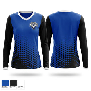 Womens Long Sleeve Vneck Shirt, Crossfire, Men's Soccer, Teamtime, Team time, sublimation, custom sports apparel, team uniforms, spirit wear, spiritwear, sports uniforms, custom shirts, team store, custom team store, fundraiser sports, apparel fundraiser
