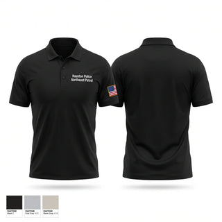 Short Sleeve Performance Polo, Houston Police Northeast Patrol, Police, Teamtime, Team time, sublimation, custom sports apparel, team uniforms, spirit wear, spiritwear, sports uniforms, custom shirts, team store, custom team store, fundraiser sports, apparel fundraiser