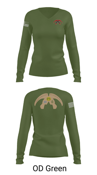 Womens Long Sleeve Vneck Shirt, Cronos, Army, Teamtime, Team time, sublimation, custom sports apparel, team uniforms, spirit wear, spiritwear, sports uniforms, custom shirts, team store, custom team store, fundraiser sports, apparel fundraiser