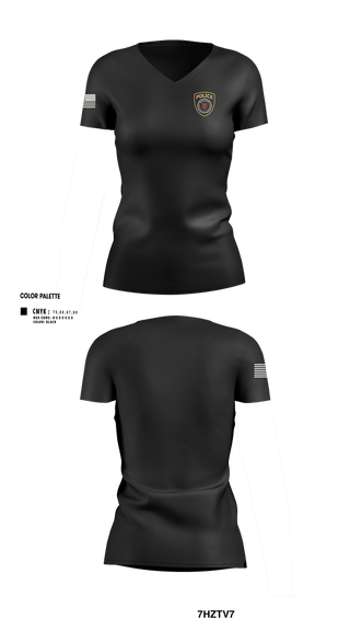 Womens Short Sleeve Vneck Shirt, Wentworth Police Department, Police, Teamtime, Team time, sublimation, custom sports apparel, team uniforms, spirit wear, spiritwear, sports uniforms, custom shirts, team store, custom team store, fundraiser sports, apparel fundraiser