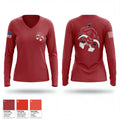92 CES 71881236 Women's Long Sleeve V-neck Shirt - 1