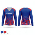 Colonels Women's Long Sleeve V-neck Shirt - 1
