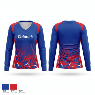 Colonels Women's Long Sleeve V-neck Shirt - 1