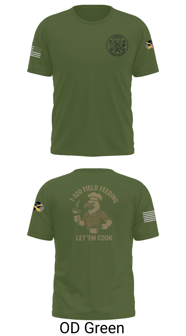Old School Cotton Feel Shirt, 1-320th, , Teamtime, Team time, sublimation, custom sports apparel, team uniforms, spirit wear, spiritwear, sports uniforms, custom shirts, team store, custom team store, fundraiser sports, apparel fundraiser