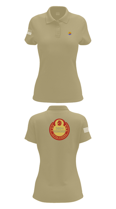 560th Redhorse Unit 43549441 Women's Short Sleeve Performance Polo  - 95