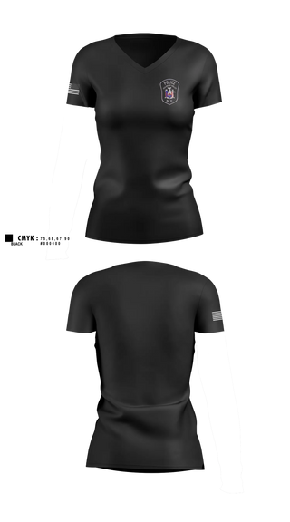Womens Short Sleeve Vneck Shirt, HOLLEY POLICE DEPARTMENT, Police, Teamtime, Team time, sublimation, custom sports apparel, team uniforms, spirit wear, spiritwear, sports uniforms, custom shirts, team store, custom team store, fundraiser sports, apparel fundraiser