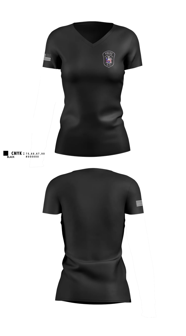 Womens Short Sleeve Vneck Shirt, HOLLEY POLICE DEPARTMENT, Police, Teamtime, Team time, sublimation, custom sports apparel, team uniforms, spirit wear, spiritwear, sports uniforms, custom shirts, team store, custom team store, fundraiser sports, apparel fundraiser